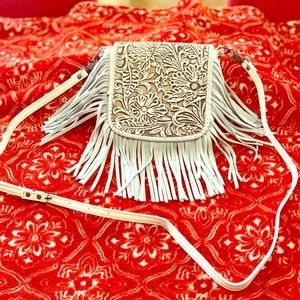 SOLD - Fringe Crossbody Hobo
